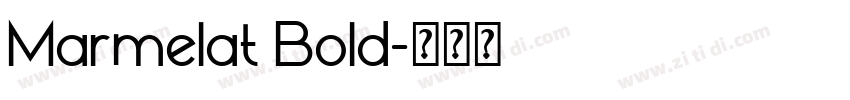 Marmelat Bold字体转换